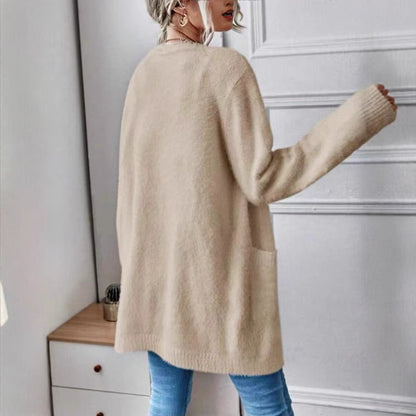 Dames cardigan ouvert moelleux en matériau doux Chic und Stil