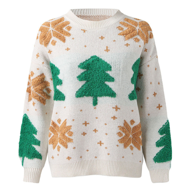 Pull de Noël pour femmes à motif avec design festif et coupe confortable Chic und Stil