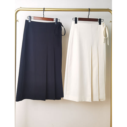 Pantalons larges taille haute pour femmes avec détail de nœud élégant Chic und Stil