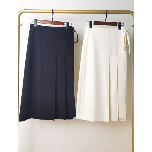 Pantalons larges taille haute pour femmes avec détail de nœud élégant Chic und Stil