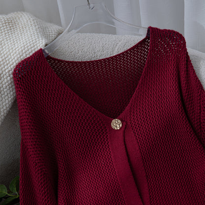 Veste en tricot pour femmes avec des boutons décoratifs Chic und Stil