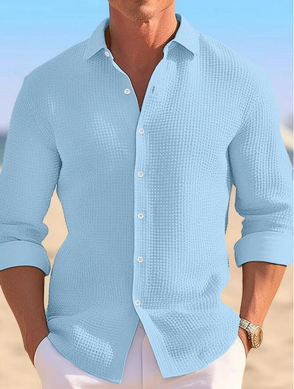 Chemise structurée légère pour hommes avec une coupe moderne Chic und Stil