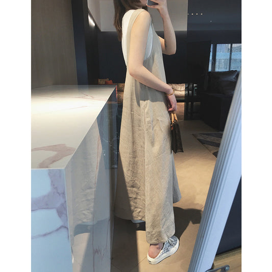 Robe maxi en lin fluide Chic und Stil