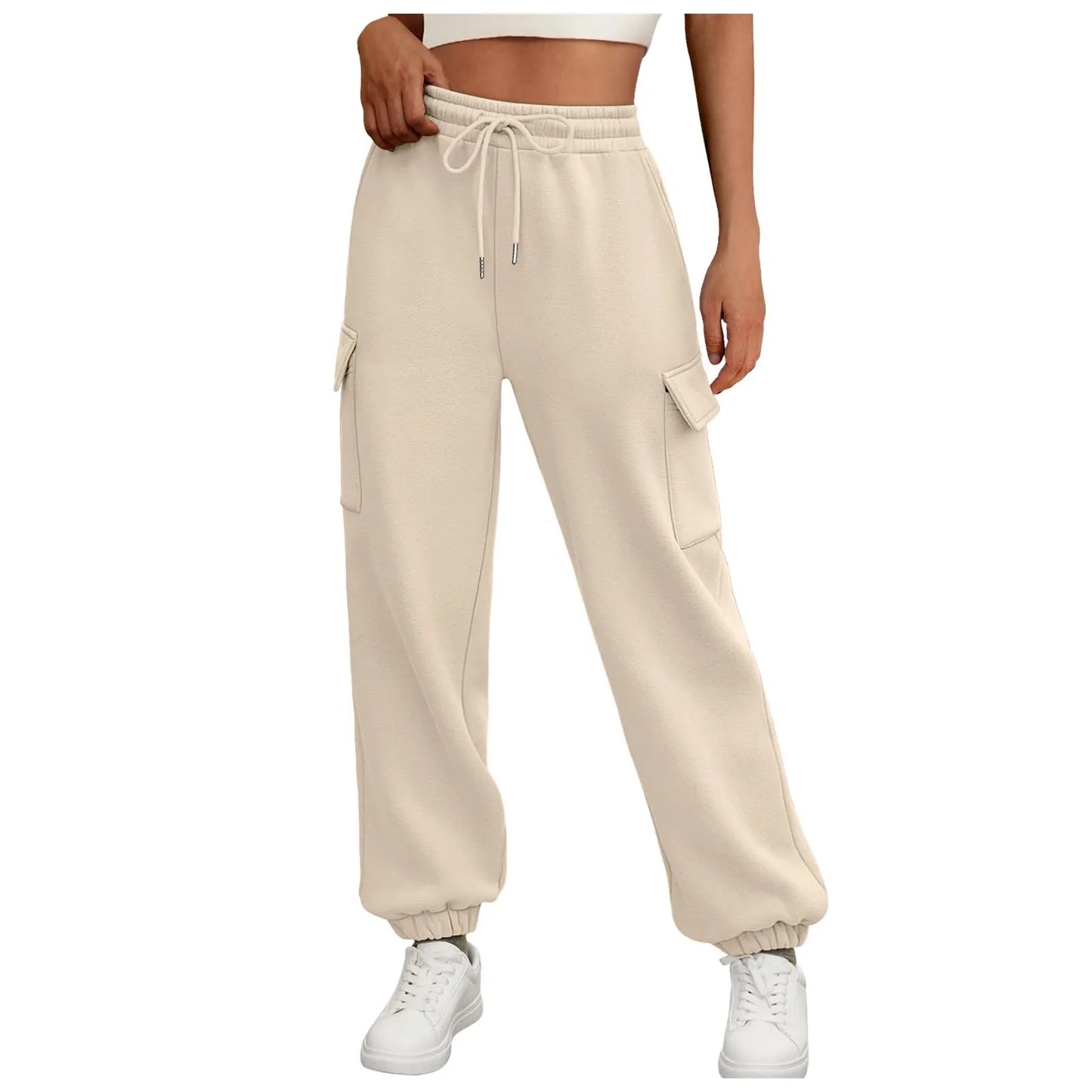 Women's comfortable chic cargo jogging pants
