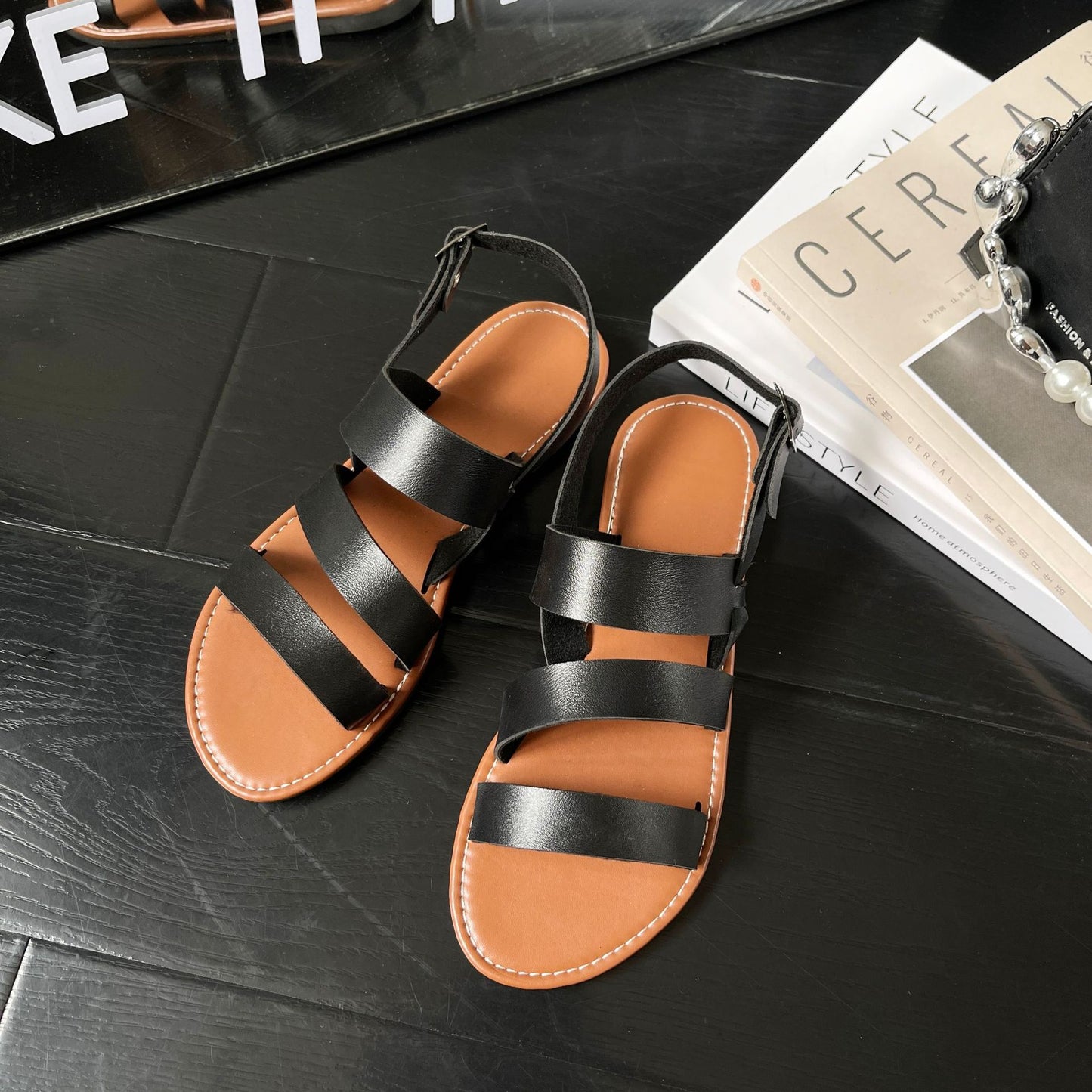 Sandales à brides pour femmes avec semelle anatomique Chic und Stil