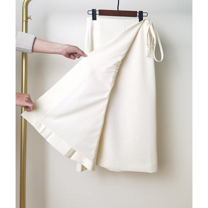 Pantalons larges taille haute pour femmes avec détail de nœud élégant Chic und Stil