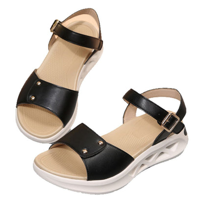 Sandales confortables pour dames avec semelle rembourrée et design de sangle réglable Chic und Stil