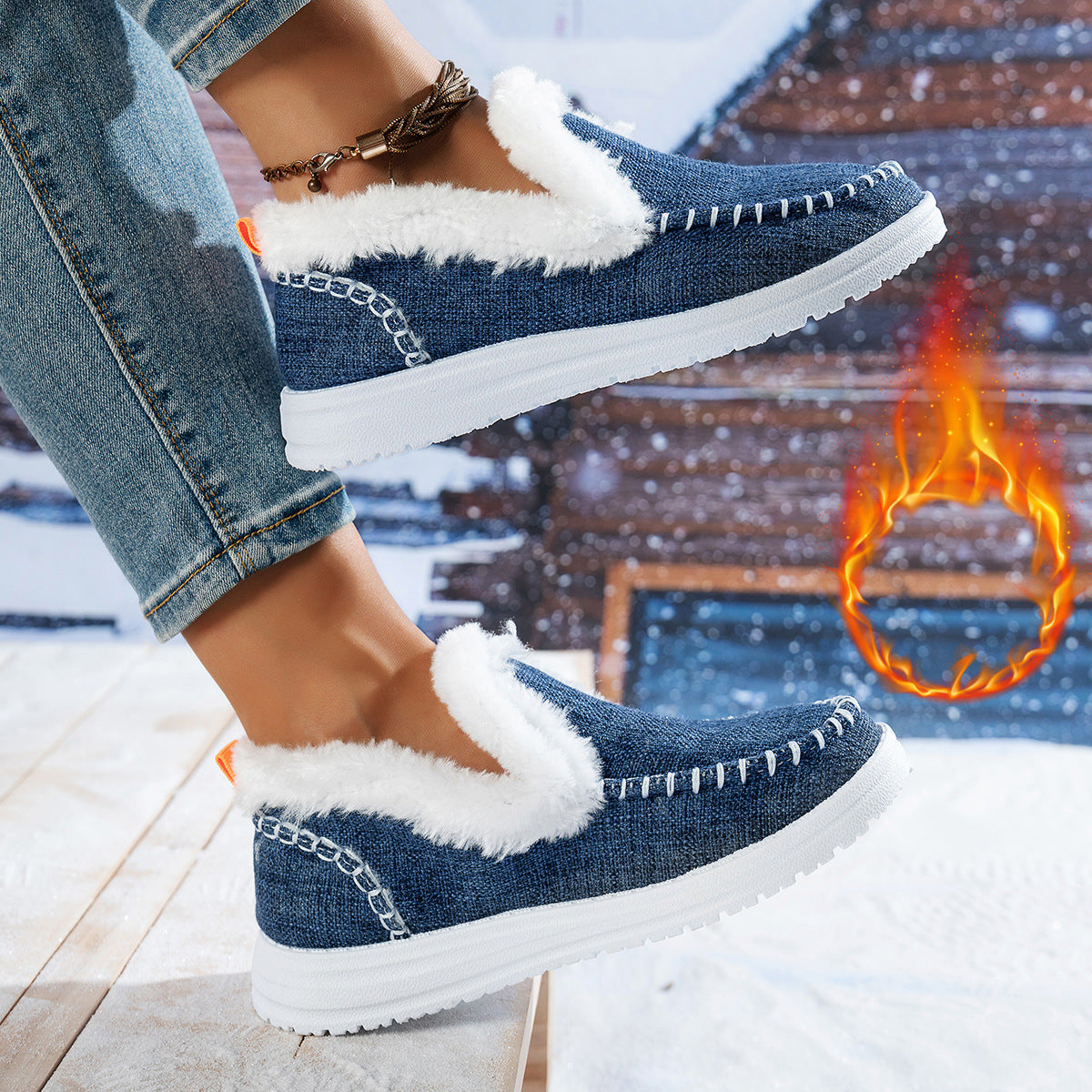 Dames Baskets confortables et douillettes Chic und Stil