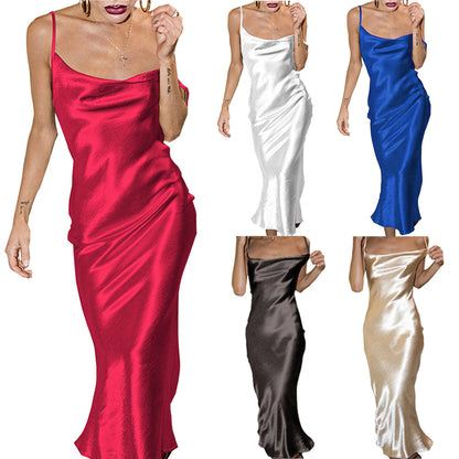 Chemise de nuit en satin pour dames Chic und Stil