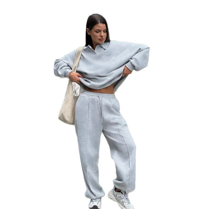 Dames combinaison de polo et pantalon confortable et stylée Chic und Stil