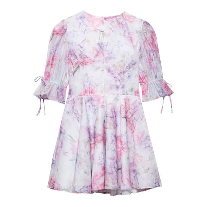 Robe d'été ludique pour femmes avec un design d'application 3D floral Chic und Stil
