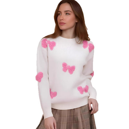 Pull confortable pour femmes avec un design de cœur moderne et un tricot doux Chic und Stil