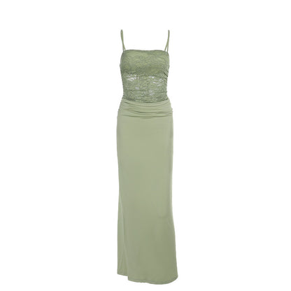 Femmes Robe de Soirée Élégante Transparente en Dentelle Chic und Stil