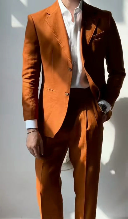 Costume élégant pour hommes en tissu structuré et coupe moderne Chic und Stil