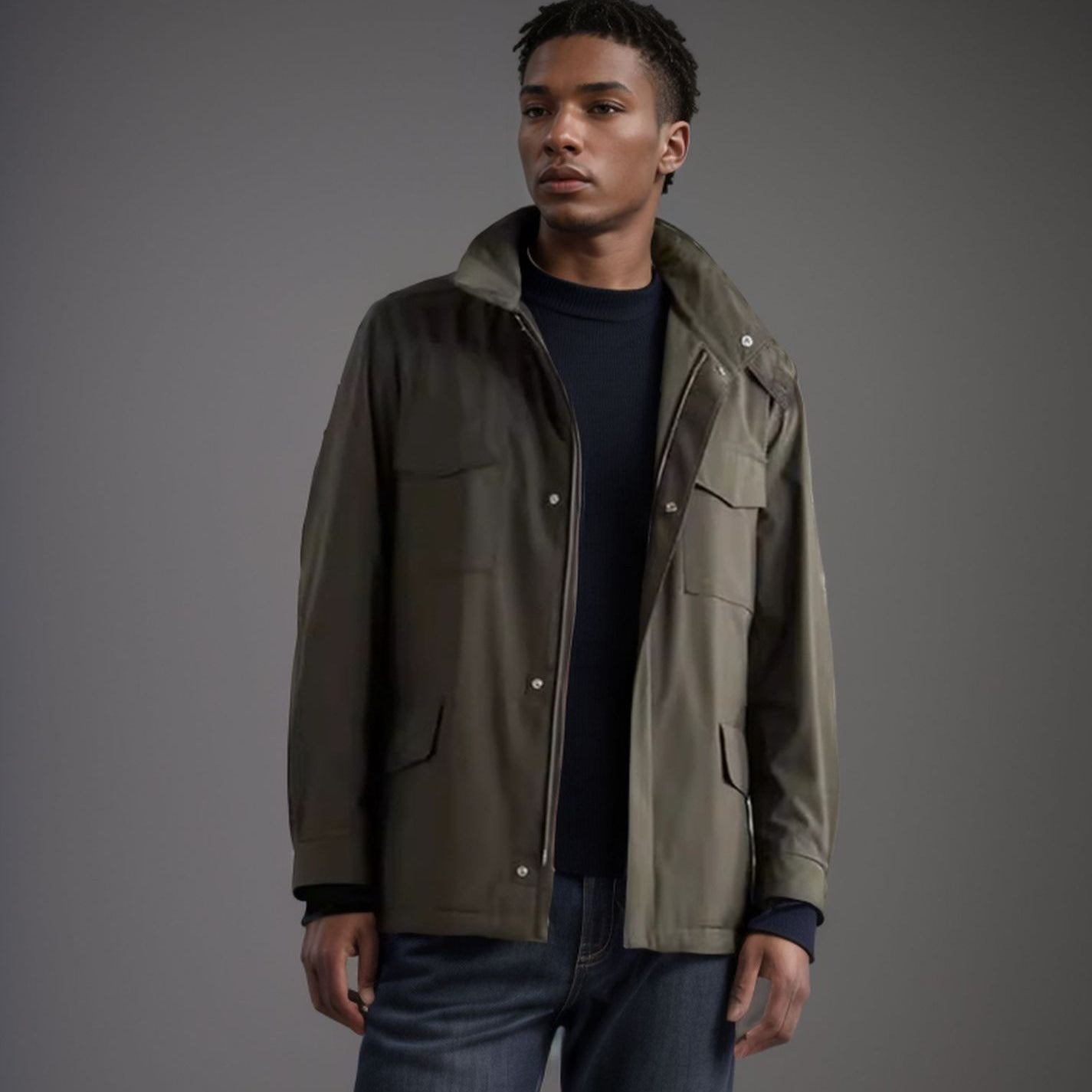 Functional jacket for men with an urban style featuring practical pockets Chic und Stil