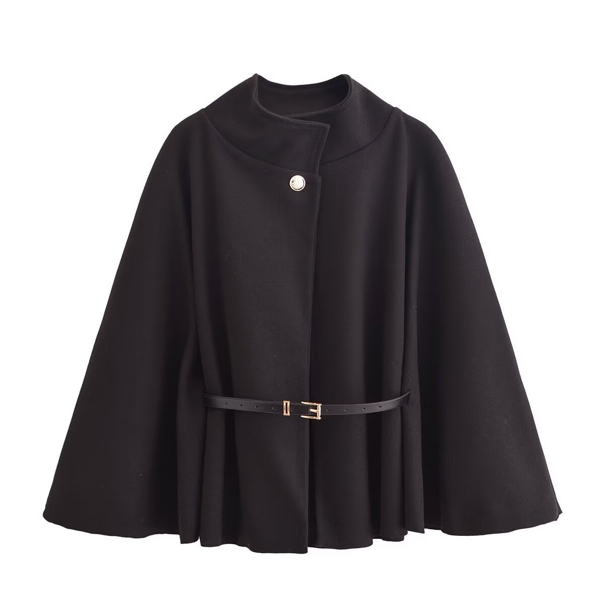 Dames élégante manteau avec col classique et ceinture Chic und Stil