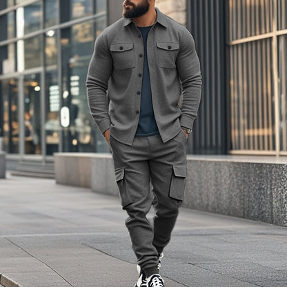 Costume de jogging cargo pour hommes avec poches fonctionnelles Chic und Stil