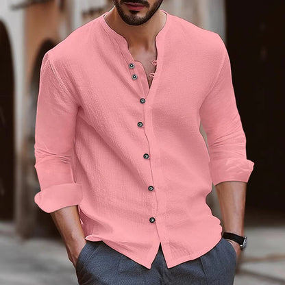 Chemise décontractée pour hommes avec patte de boutonnage et coupe moderne Chic und Stil