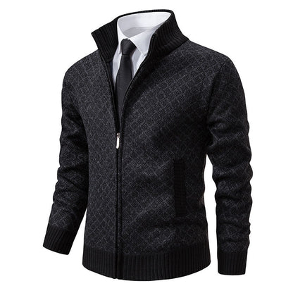 Dames élégant cardigan avec col montant Chic und Stil