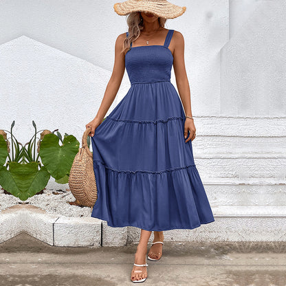 Robe à paliers pour femmes avec haut froncé Chic und Stil