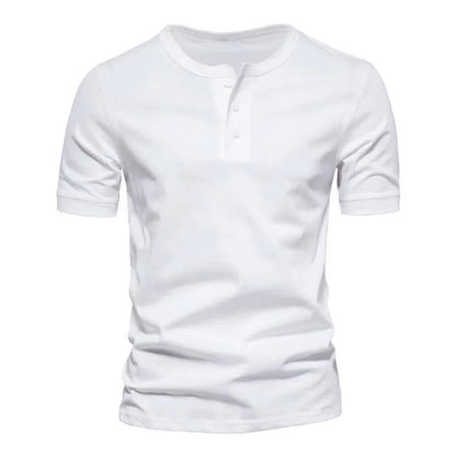 Chemise Henley à manches courtes pour hommes avec un design à la mode Chic und Stil