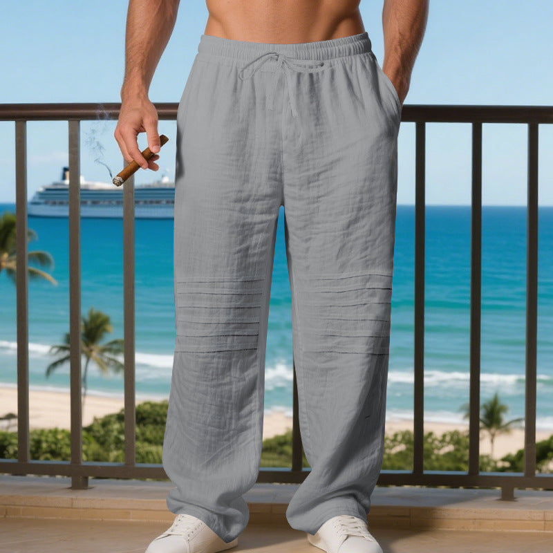 Casual beach pants for men with a relaxed style and practical pockets Chic and Style
