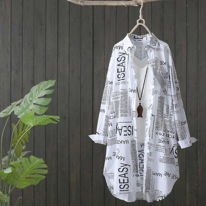 Veste kimono légère imprimée pour femmes Chic und Stil