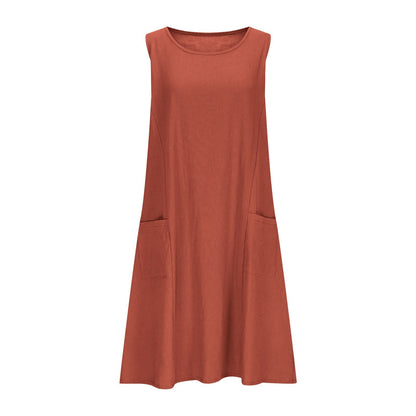 Robe shift sans manches Chic und Stil pour femmes