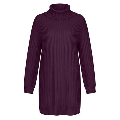 Pull-over à col roulé en grosse maille pour femmes, coupe décontractée Chic und Stil