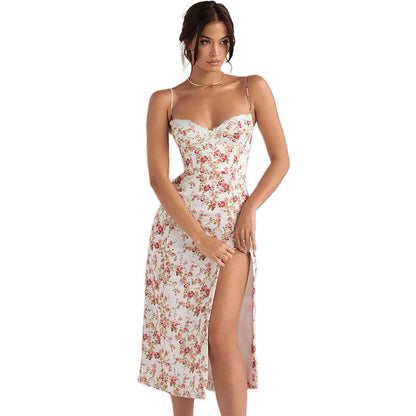 Robe bodycon détails en dentelle florale pour femmes Chic und Stil