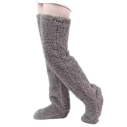 Chaussettes Overknee douces en polaire pour femmes Chic und Stil