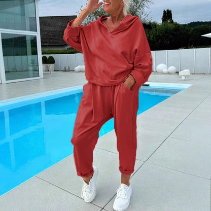 Dames Ensemble de détente confortable avec pull oversized et pantalon de jogging Chic und Stil