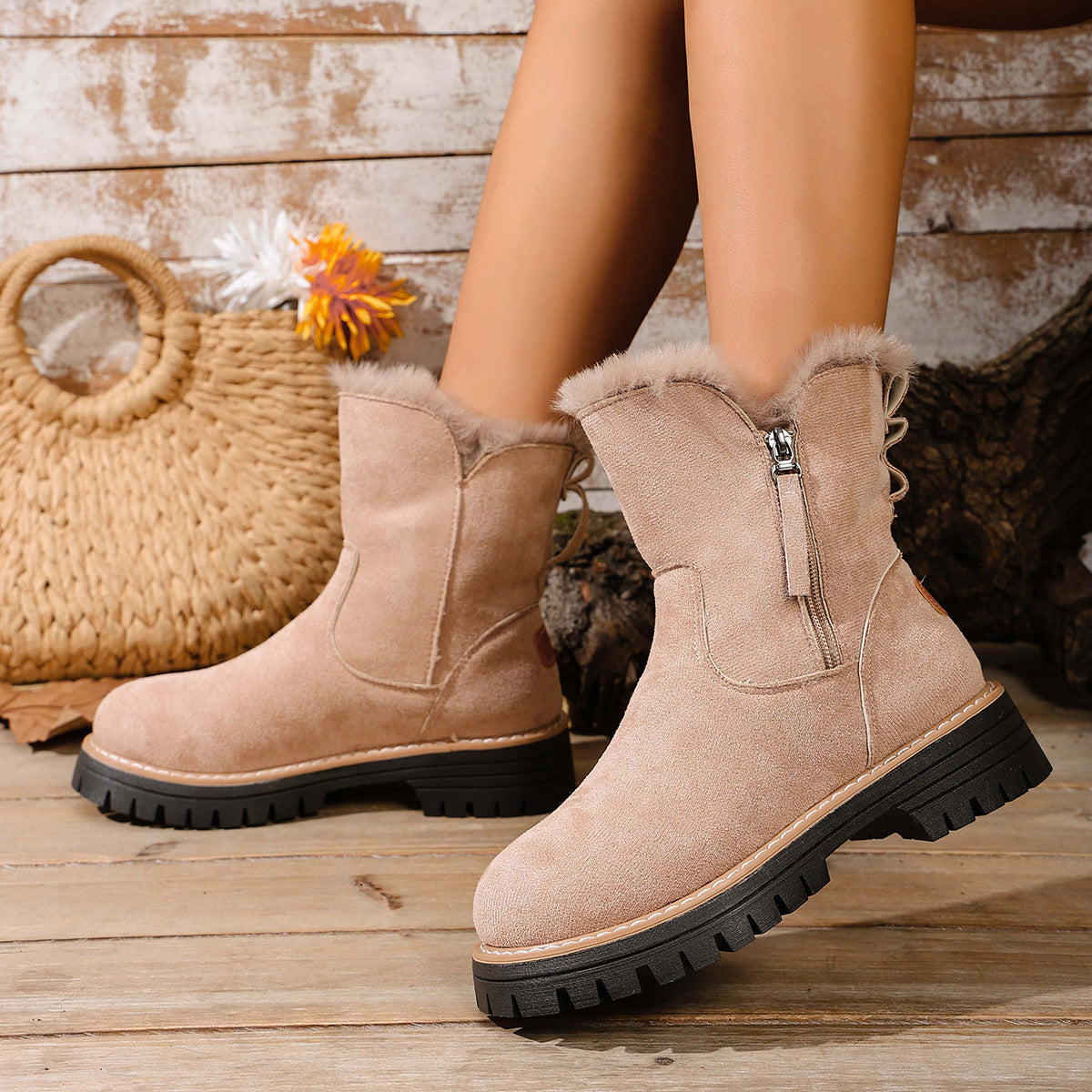 Bottes d'hiver pour femmes avec doublure chaude et profil robuste Chic und Stil