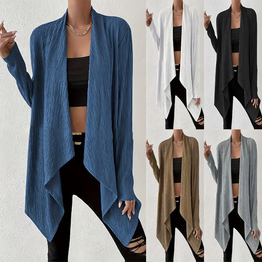 Dame Veste en tricot décontractée avec motif gaufré moderne Chic und Stil