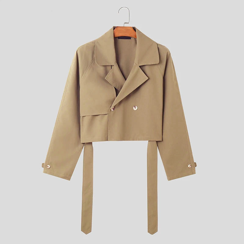 Veste courte pour femmes avec double boutonnage et ourlet à nouer Chic und Stil