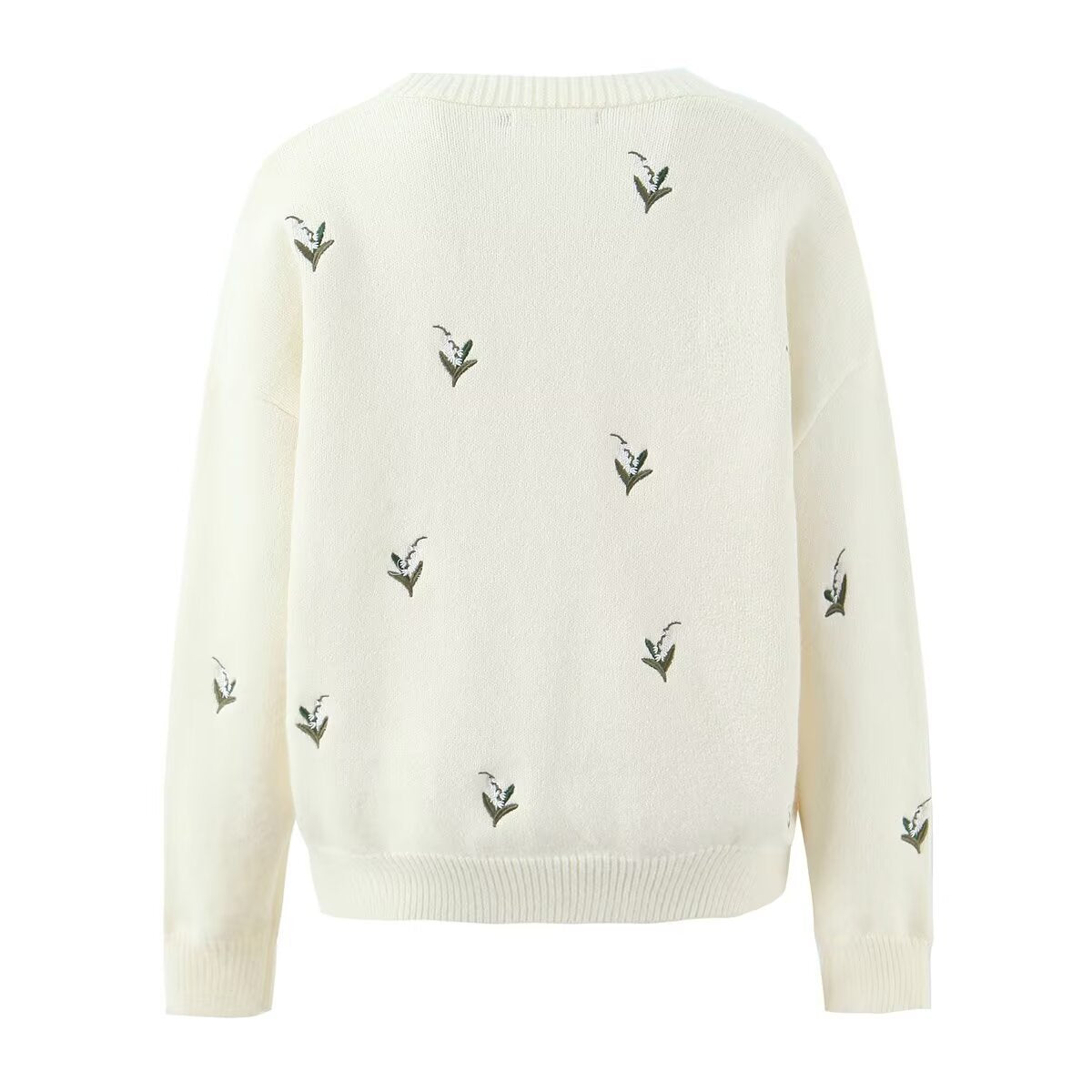 Cardigan pour femmes avec design floral et patte de boutonnage Chic und Stil