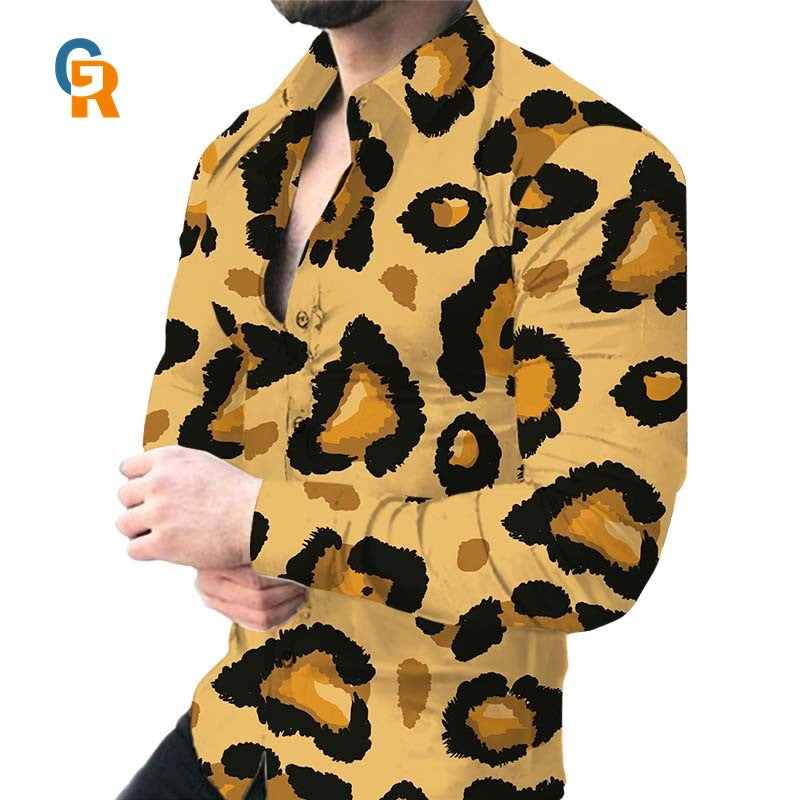 Chemise pour hommes avec un motif animal saisissant Chic und Stil