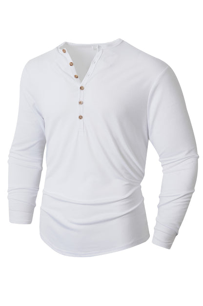 Chemise à manches longues pour homme avec patte de boutonnage Chic und Stil