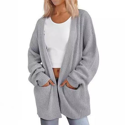 Cardigan tricot décontracté pour femmes avec coupe oversize et poches pratiques Chic und Stil