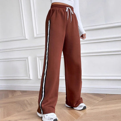 Pantalons de loisirs confortables pour femmes avec bande latérale Chic und Stil