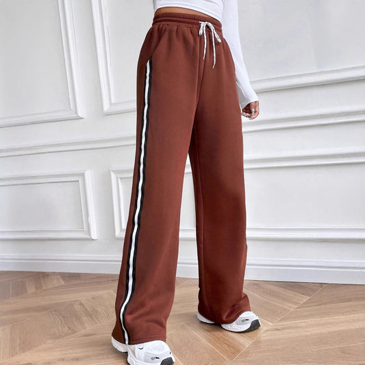Pantalons de loisirs confortables pour femmes avec bande latérale Chic und Stil