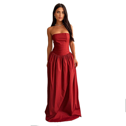 Robe maxi sans bretelles Chic und Stil