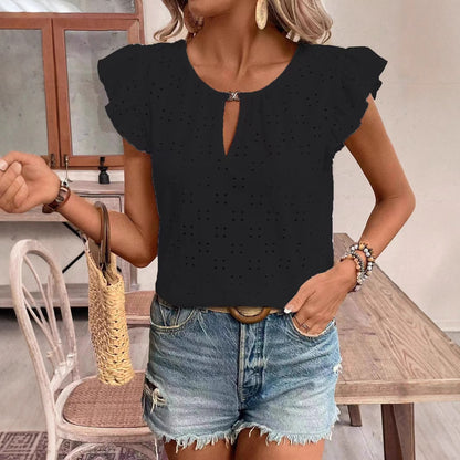 Chemisier pour femmes avec détails œillet Chic und Stil