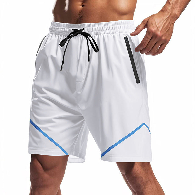 Shorts d'entraînement sportifs pour hommes avec des poches zippées pratiques et un matériau respirant Chic und Stil