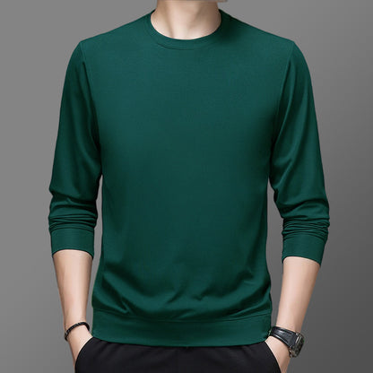 Round pullover for men in high-quality functional material Chic and Style