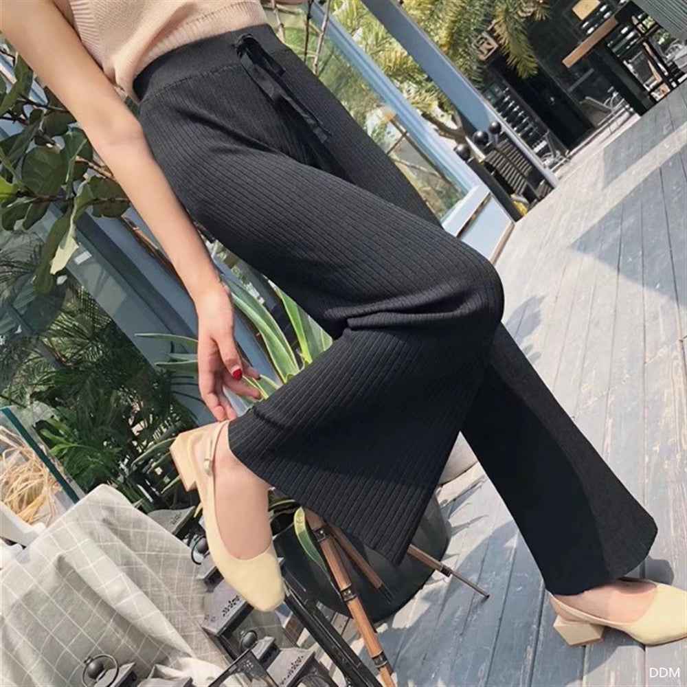 Chic and Style Wide Leg Knit Pants for Women