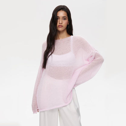 Pull en maille aérienne pour femmes avec effet transparent Chic und Stil