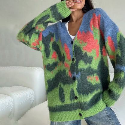 Cardigan en laine décontracté pour femmes Chic und Stil