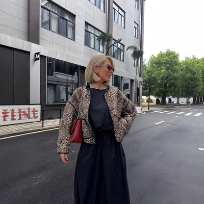 Dames attractive veste dans le motif léopard tendance Chic und Stil