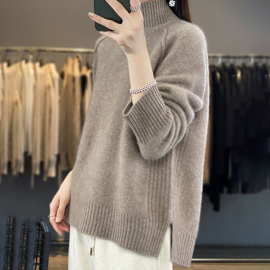 Pull en tricot douillet pour femmes avec des manches raglan et une fine texture côtelée Chic und Stil